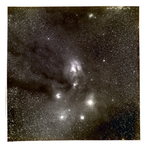 One of the many plates in the Atlas including the region around Rho Ophiuchii, which was constantly mentioned in many of Barnard's works.